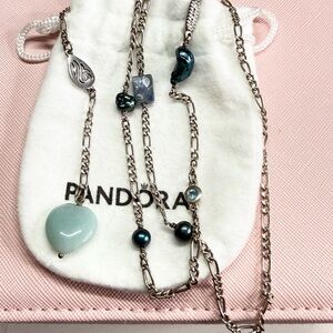 Rare Pandora Retired Lariat Necklace 26”